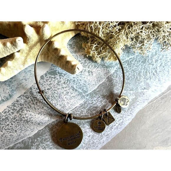 Alex and Ani Gold Bracelet Set Lighthouse & Seashell - Picture 7 of 16